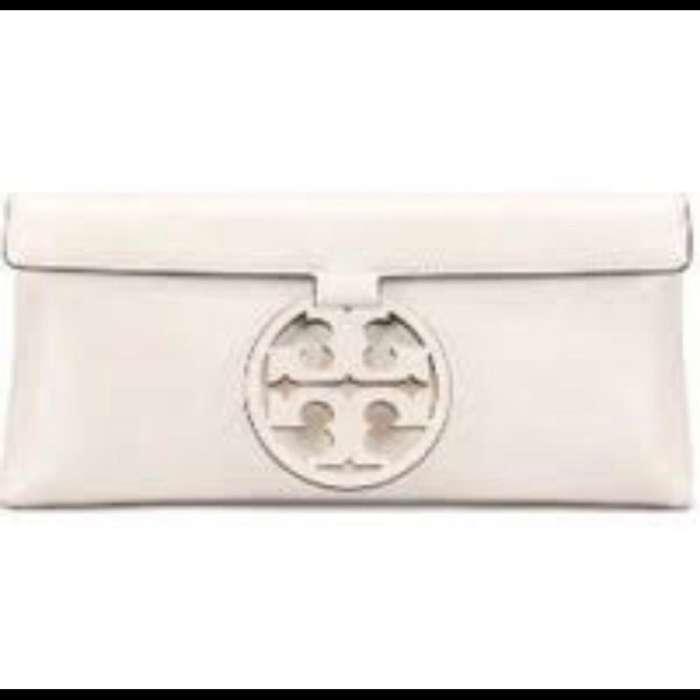 NWT Tory Burch Miller Clutch in Birch
